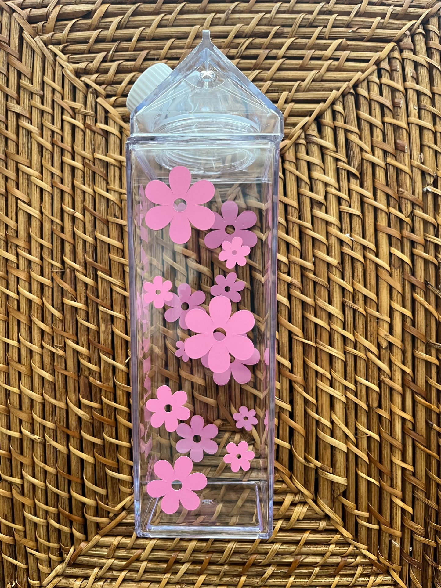 Flower Me Milk Carton Water Bottle